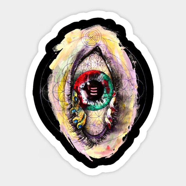 Whispering eye Sticker by Temple of Being